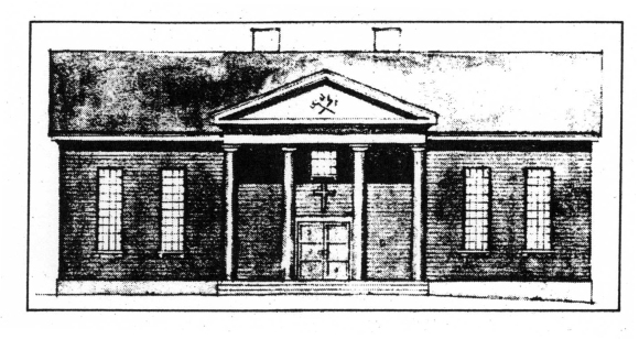 Dahls klassicistiska förslag till kapellkrematorium.